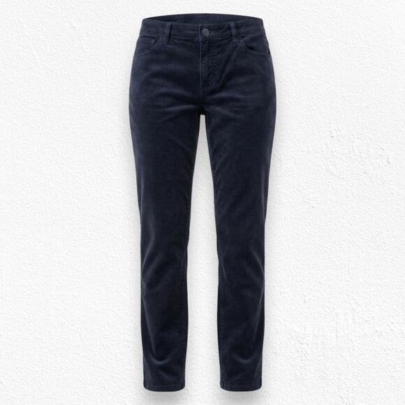 CAbi Denim - Cabi Black Velour Mid Rise Straight Leg Gala Velvet Stretch Pants Size 8